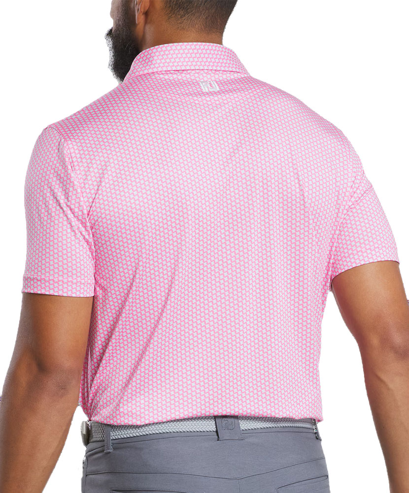 St. Jude FootJoy Houndstooth Geo Lisle Polo